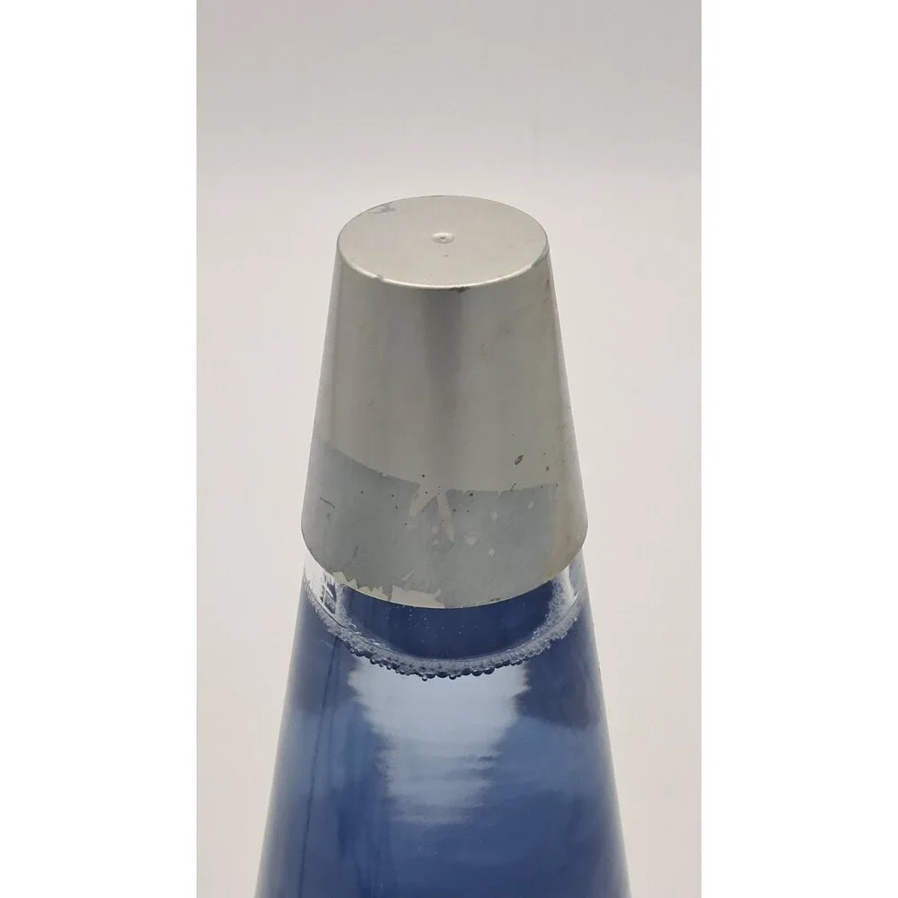 Vintage 1994 Lava Lite Midnight Series Lamp Model 13 Clear Blue 16.5